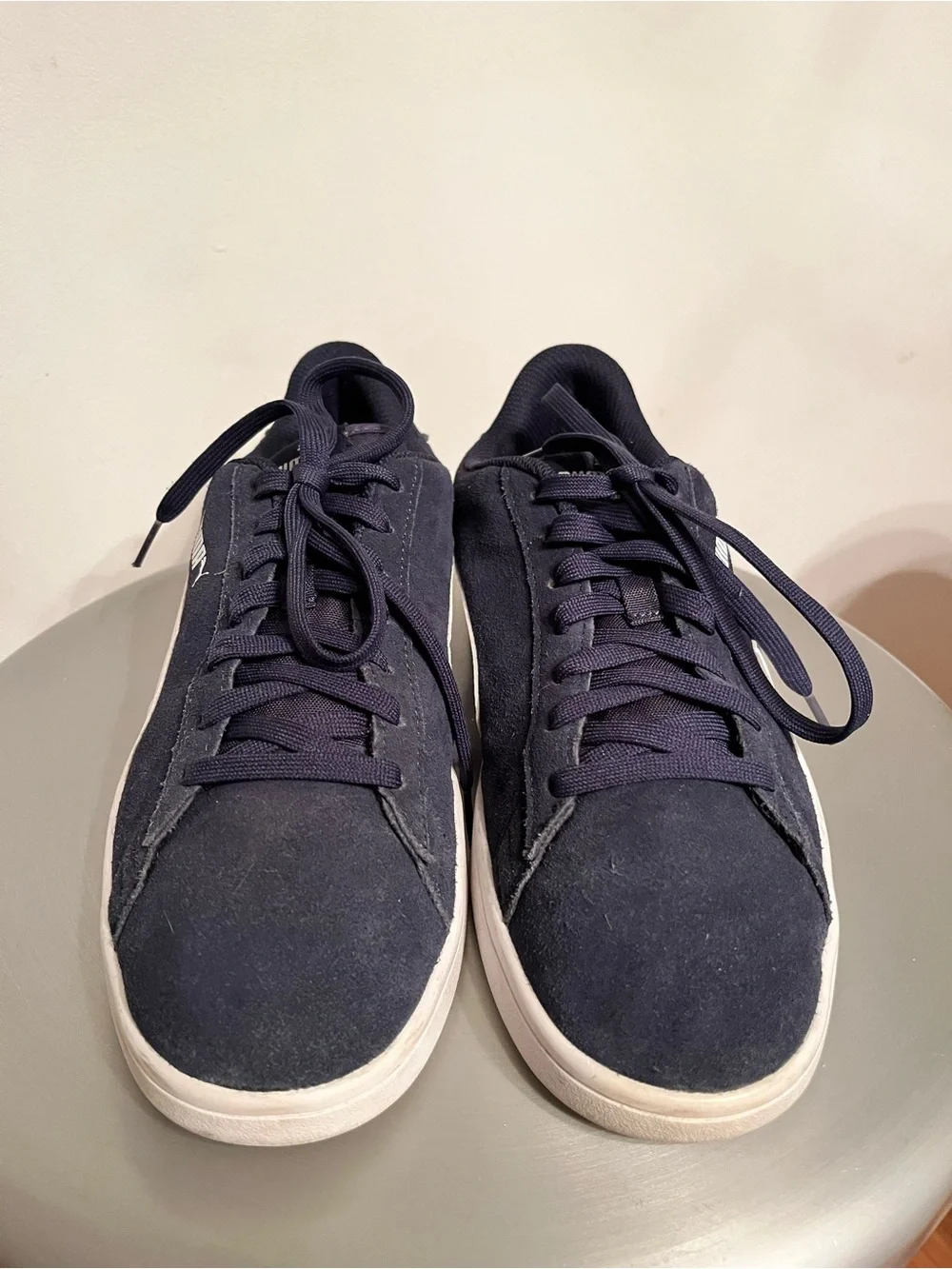 Puma Smash v2 Suede Sneakers Navy/White Women’s US 10.5 EU 44 Casual Shoes
